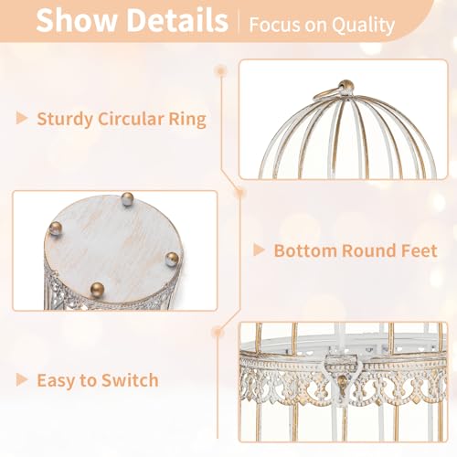 Decorative Candle Lanterns White (3 Count)