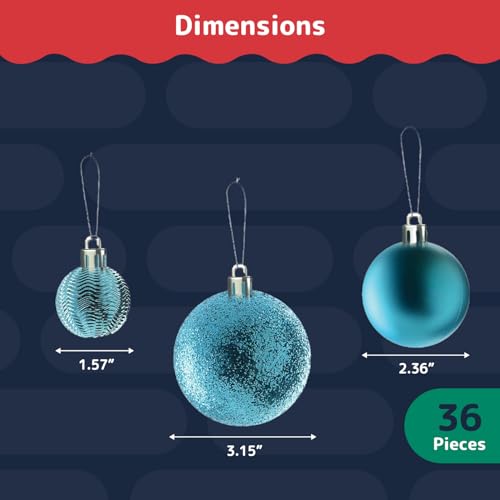 36 Piece Christmas Ornaments Set