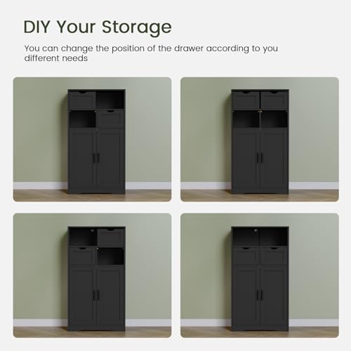 Bathroom Storage Cabinet with 2 Drawers