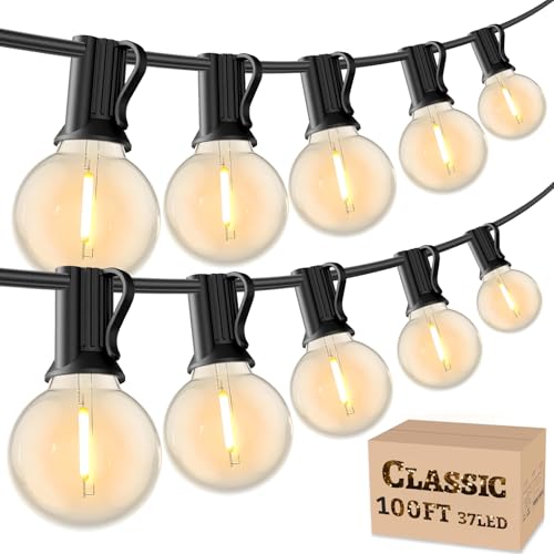 Outdoor String Lights LED Waterproof 100 FT (100 Foot)