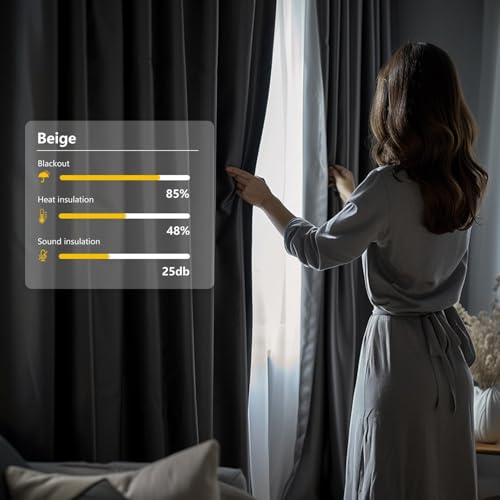Room Divider Blackout Curtain Track Curtains Wall Dividers Panels Screen for Living Rooms Bedroom Office Privacy Partition Separation