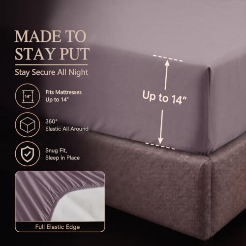 Queen Comforter Set Dusty Purple