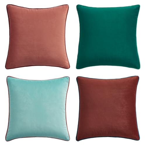 Decorative Throw Pillow Covers Cushion Cases (4 Count)