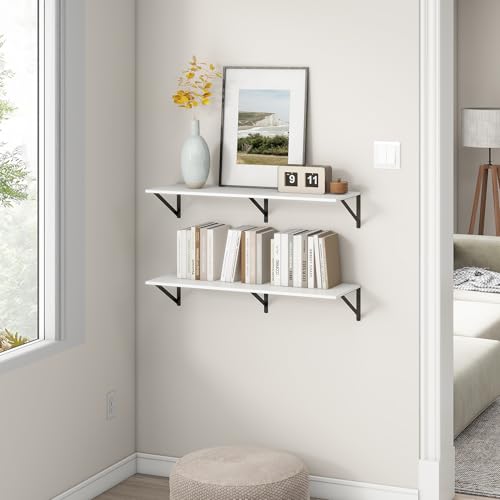 36"W x 12"D Floating Shelves (2 Count)