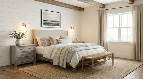 Large Nightstand with Charger Station