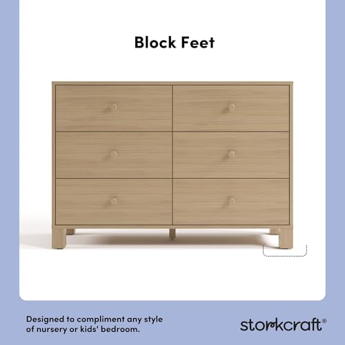 California 6 Drawer Double Dresser