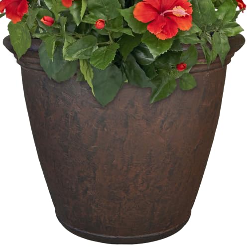 Sunnydaze Anjelica 24'' Large Plastic Planter Pot for Plants