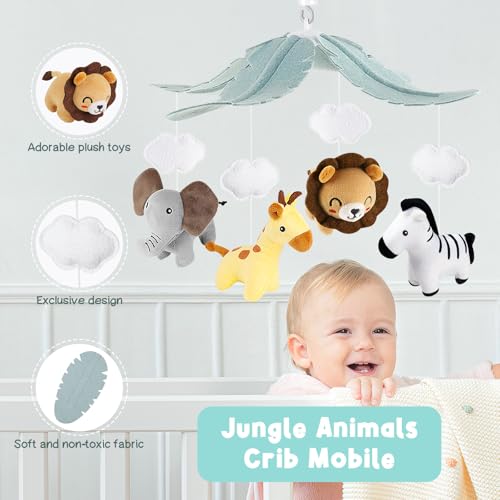 Animals Crib Mobile for Boys & Girls