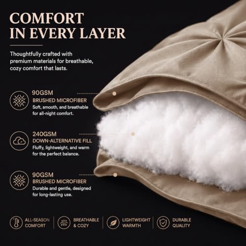 Queen Comforter Set Khaki