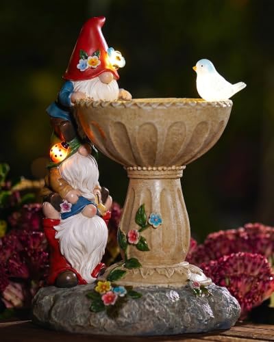 Solar Gnome Statues for Garden Decor