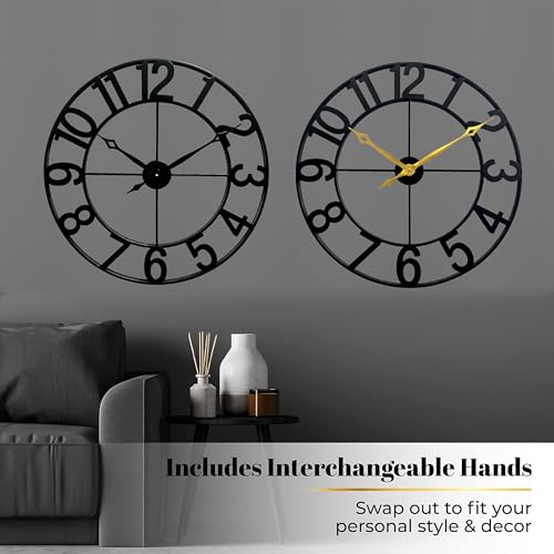 Oversized 30 Inch Wall Clock for Living Room
