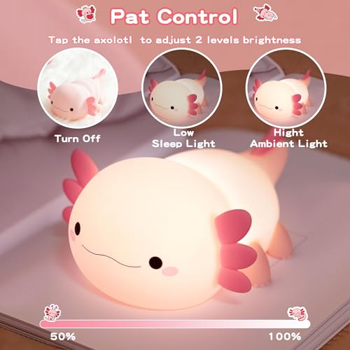 Pink Axolotl Lamp