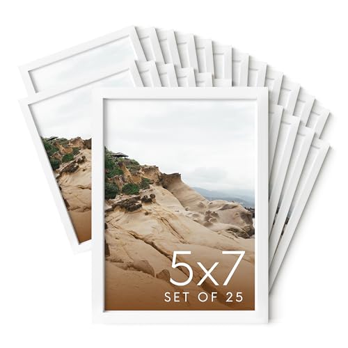 5x7 White Metal Picture Frames