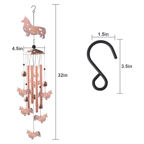 Handcrafted Dachshund Wind Chimes