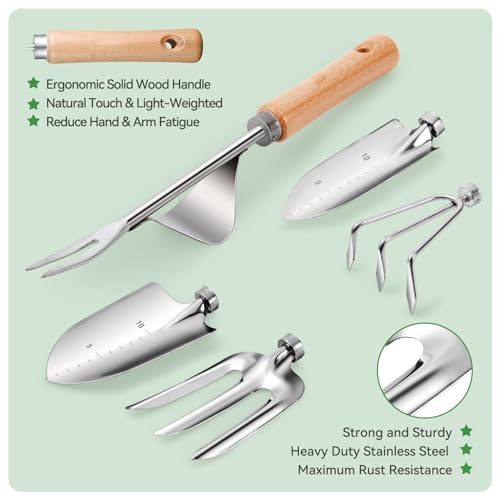 9 Piece Gardening Tools Set with Fashion Handbag (8 Count)