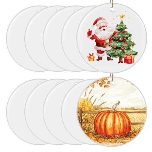 Sublimation Ornament Blanks Bulk (10 Count)
