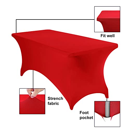 2Pack Spandex Waterproof Table Covers 6ft (2 Count)