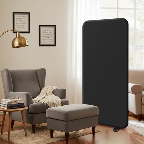 Freestanding Room Partition Divider Panel 29"x65" Midnight