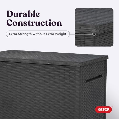 Java 230 Gal Outdoor Storage Box for Patio and Pool Accessories
