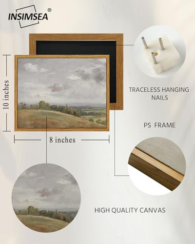 Framed Canvas Wall Art Vintage Decor