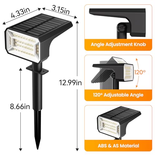 Color Changing Solar Spot Lights Outdoor 10 Pack (10 Count)