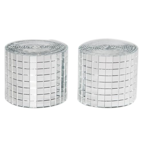 Silver Self Adhesive Glass Mirror Mosaic Tiles