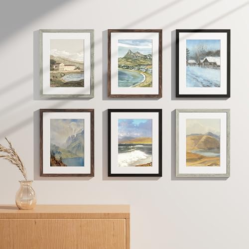 11x14 Picture Frames Set of 9 for Wall Mounting (9 Count)