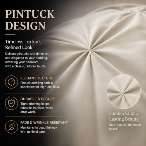 Oversized King Comforter Set Beige