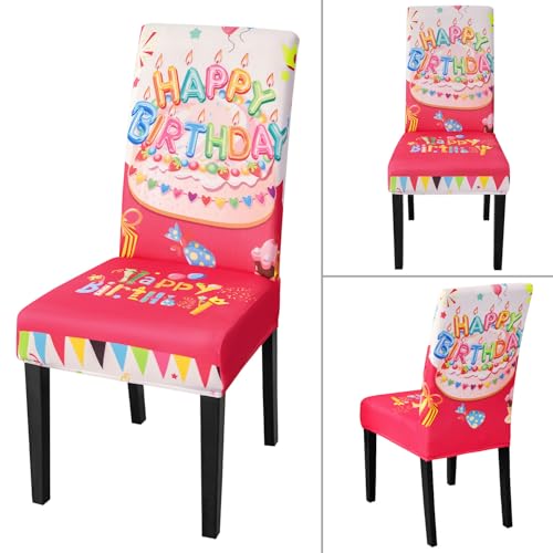 Birthday Chair Covers for Dining Room Set of 4