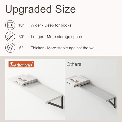 10 Inch Deep Floating Shelves