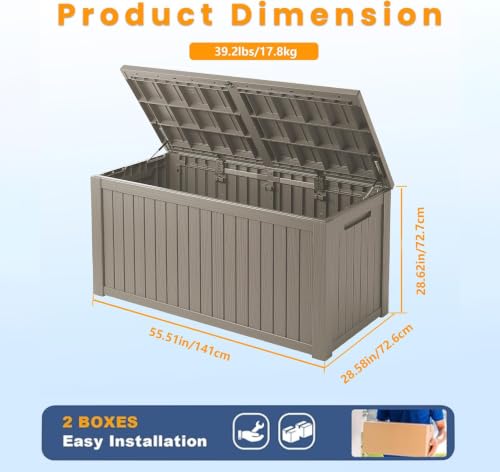 200 Gallon Resin Deck Box