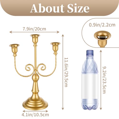 Gold Candelabra Candle Holders for Wedding Centerpieces