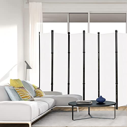 6 Panel Folding Privacy Screen 9ft Wide 6ft Tall Room Partition