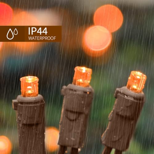 Orange Thanksgiving Mini Lights (100 Count)