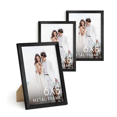 Black Metal Picture Frames (3 Count)