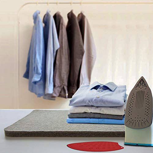 24" x 18" + 10" x 10" Wool Pressing Mat 100% New Zealand Felted Wool Ironing Mat Pad Blanket for Quilter