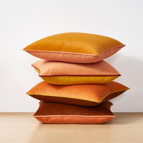 Decorative Throw Pillow Covers Cushion Cases (4 Count)
