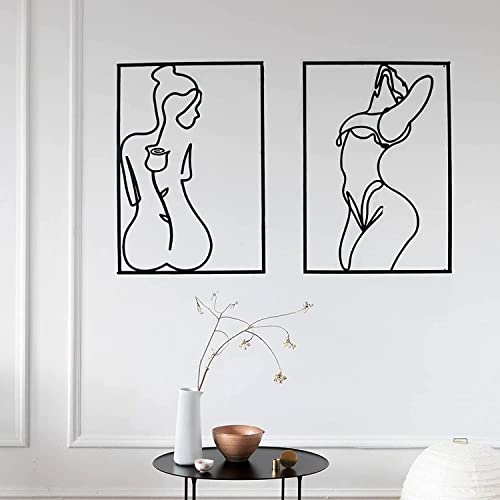 Large 4 Pack Black Wall Art