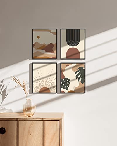 8x10 Black Oak Wood Picture Frames Set of 15 (15 Count)