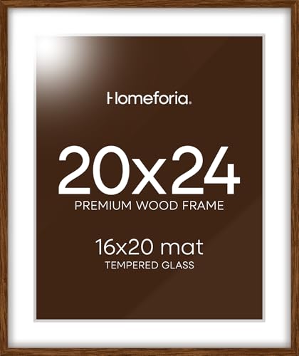 20x24 Brown Oak Picture Frame