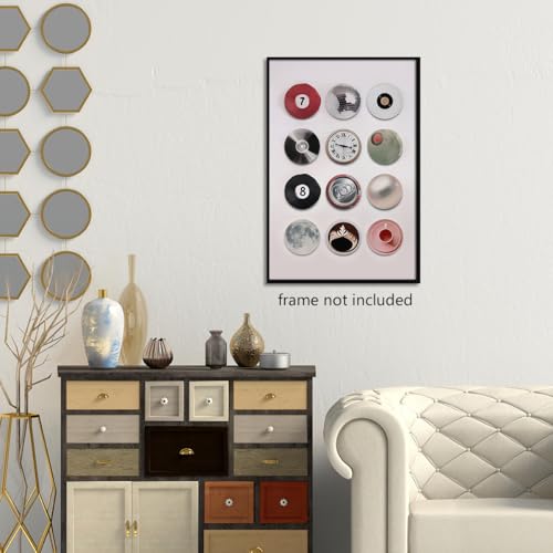 Colorful Vintage Disco Ball Canvas Wall Art