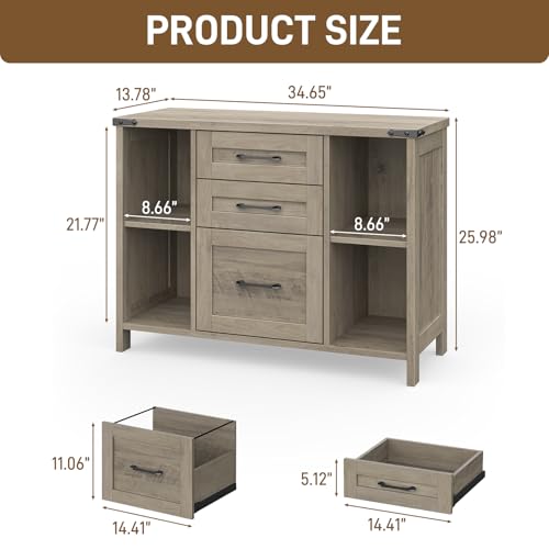 File Cabinet with 3 Drawers