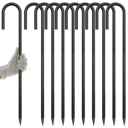 Rebar Stakes 24 Inch J Hook (10 Count)