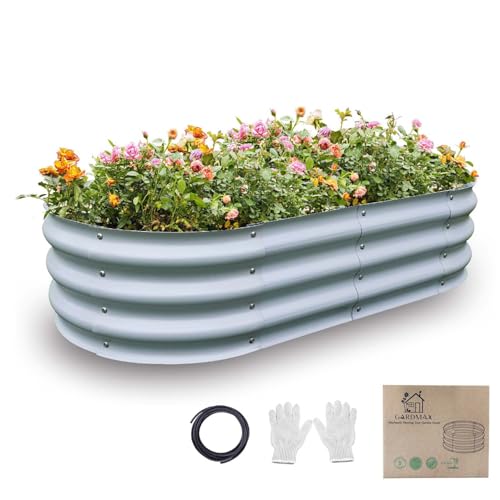 Gardmax Galvanized Raised Garden Bed