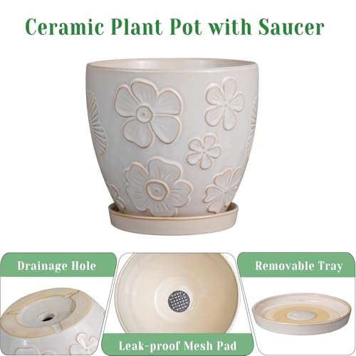 10 Inch Ceramic Planter Pot