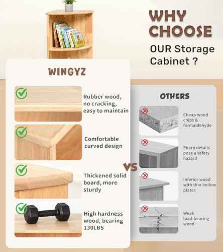 Rubber Wood Corner Cabinet