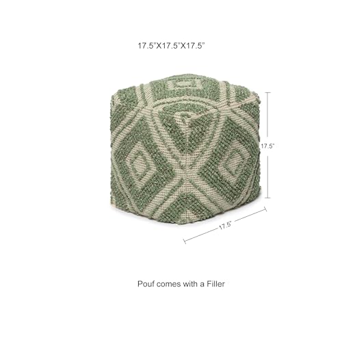 Pouf with Filler Cube Bean Bag Pouffe