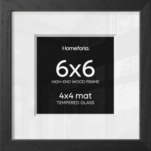 6x6 Black Oak Picture Frame