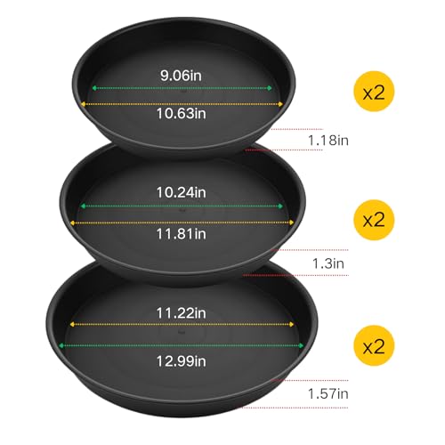 6 Pcs Bigger Round Stepping Stone Mold (6 Count)
