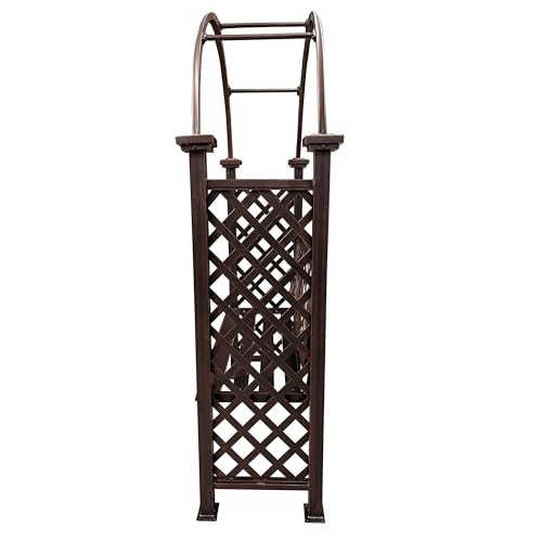 Bronze Aluminum Garden Arbor Arch with 2